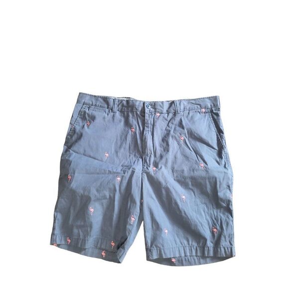 Daniel Cremieux Shorts Men Sz 40‎ Flamingo Flat Front Geometric Mid Length - Picture 1 of 7